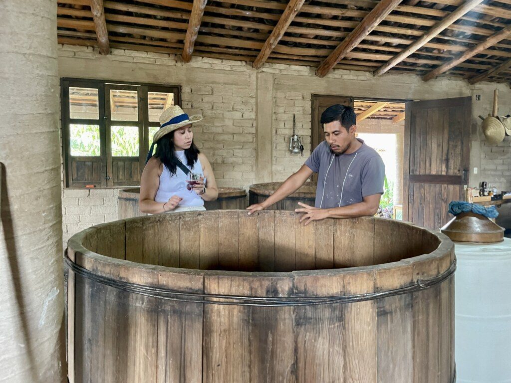 Laly in Oaxaca - Mezcal producer